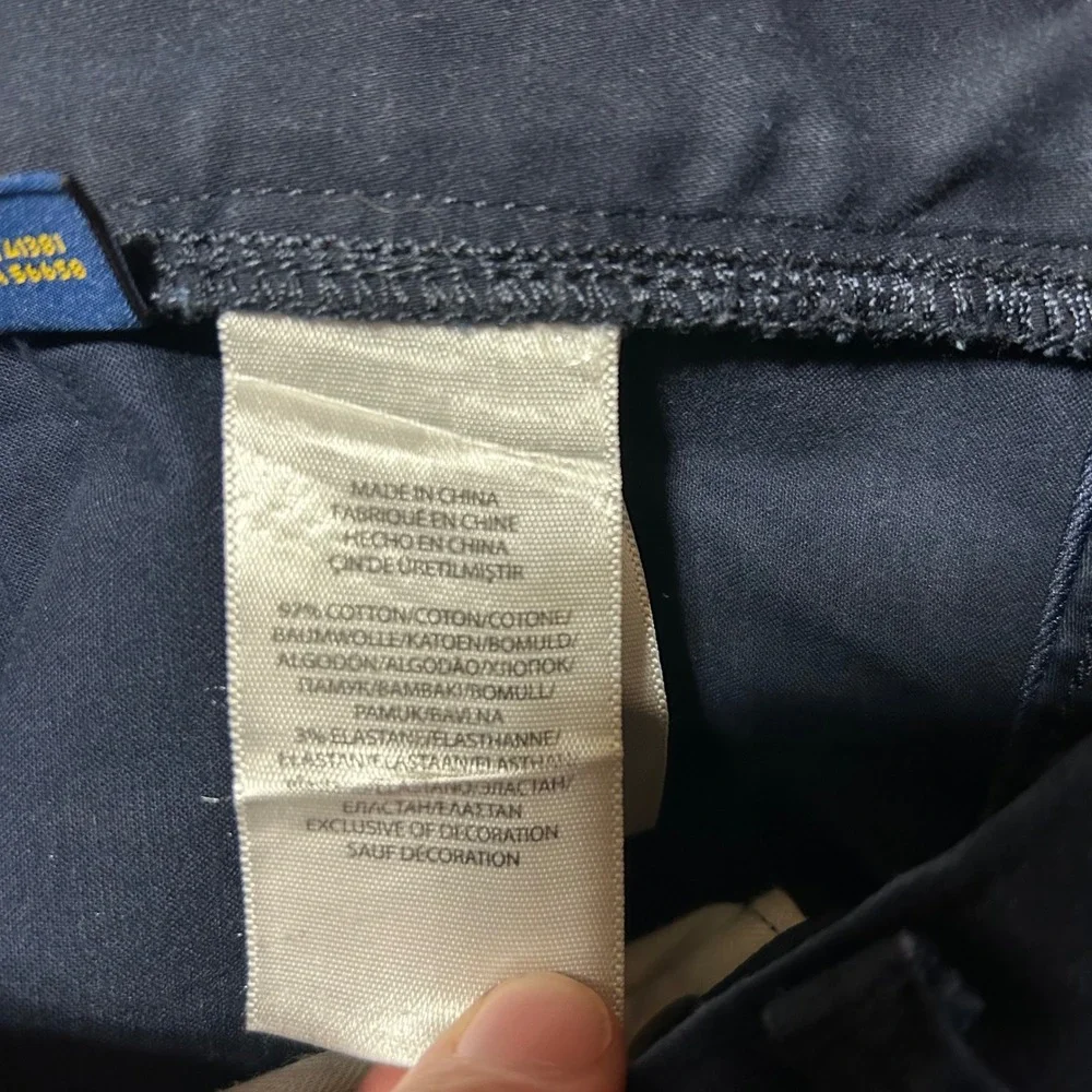 Polo Ralph Lauren Pants Mens 34x30 (Fits 36x29) Navy Blue Straight Leg Chino